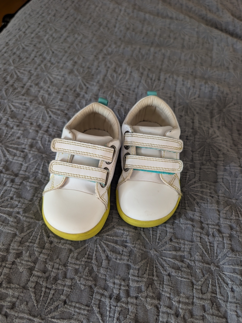 White Velcro Sneakers